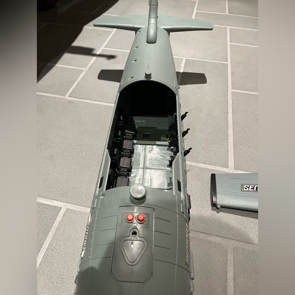 Action figure plane set, (missing some pieces)